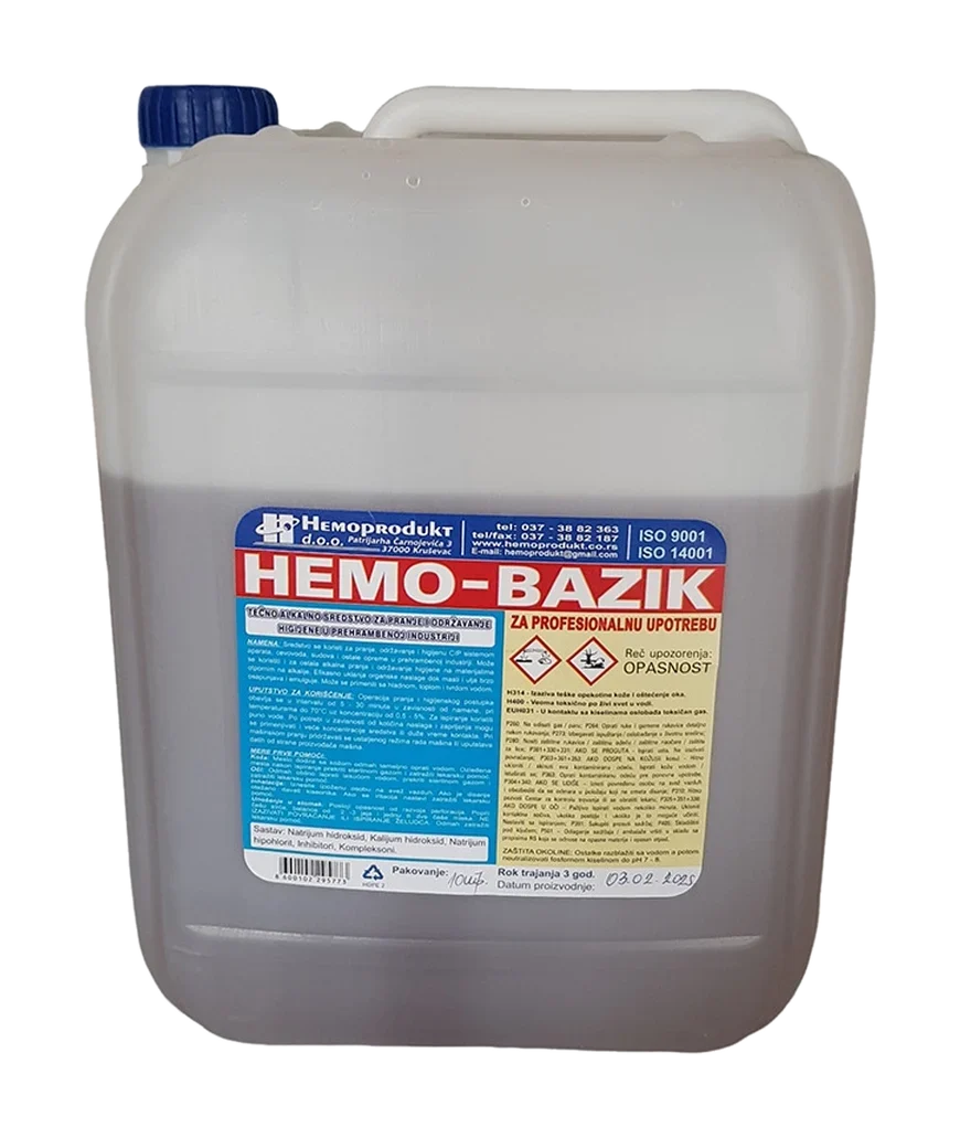 Hemo bazik, alkalno sredstvo za pranje (10 kg)
